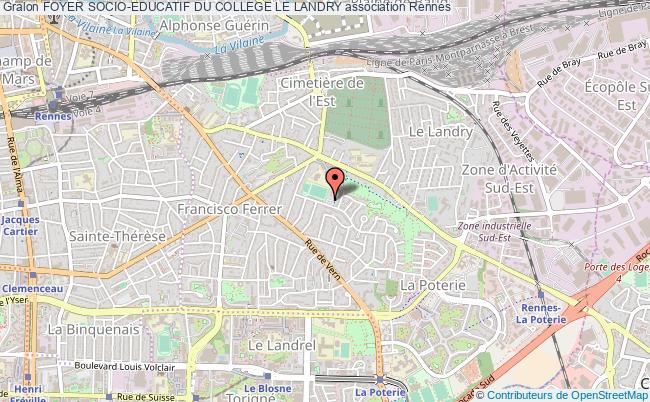 plan association Foyer Socio-educatif Du College Le Landry Rennes