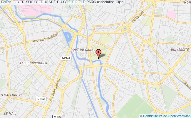 plan association Foyer Socio-educatif Du College Le Parc Dijon