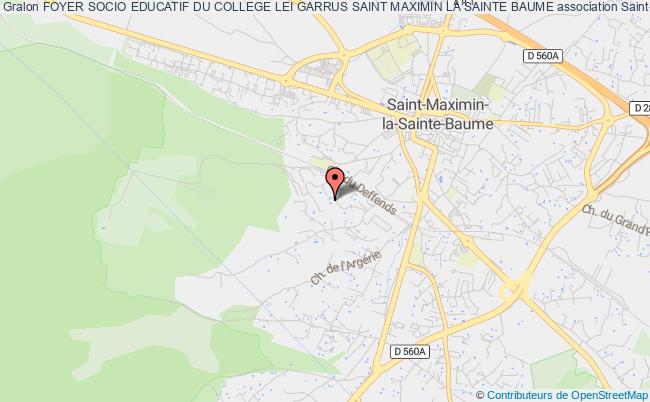 plan association Foyer Socio Educatif Du College Lei Garrus Saint Maximin La Sainte Baume Saint-Maximin-la-Sainte-Baume