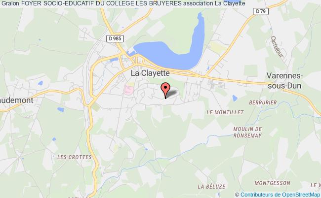plan association Foyer Socio-educatif Du College Les Bruyeres La    Clayette