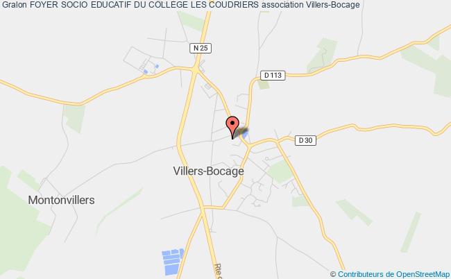 plan association Foyer Socio Educatif Du College Les Coudriers Villers-Bocage