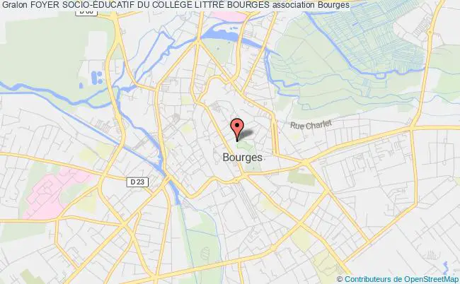 plan association Foyer Socio-Éducatif Du CollÈge LittrÉ Bourges Bourges