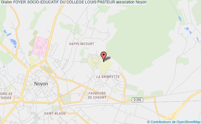 plan association Foyer Socio-educatif Du College Louis Pasteur Noyon