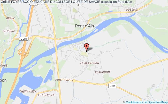 plan association Foyer Socio-educatif Du College Louise De Savoie Pont-d'Ain