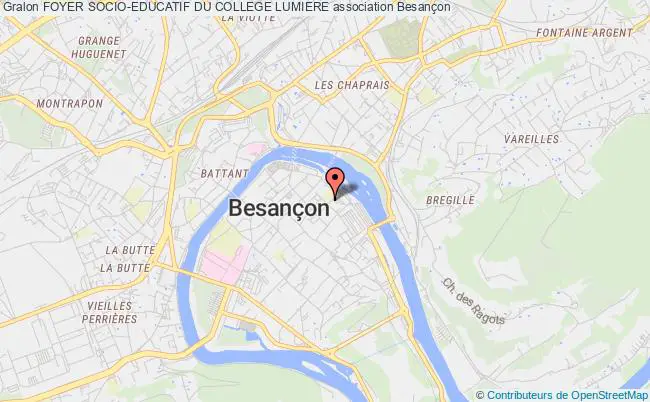 plan association Foyer Socio-educatif Du College Lumiere Besançon