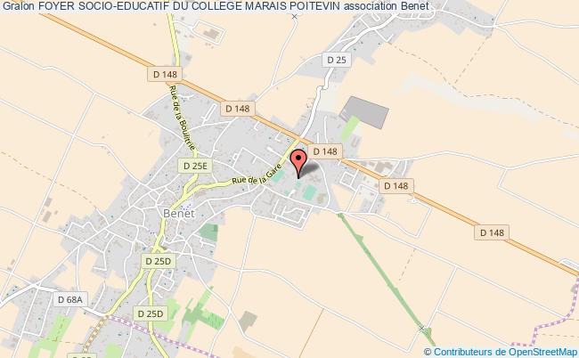 plan association Foyer Socio-educatif Du College Marais Poitevin Benet