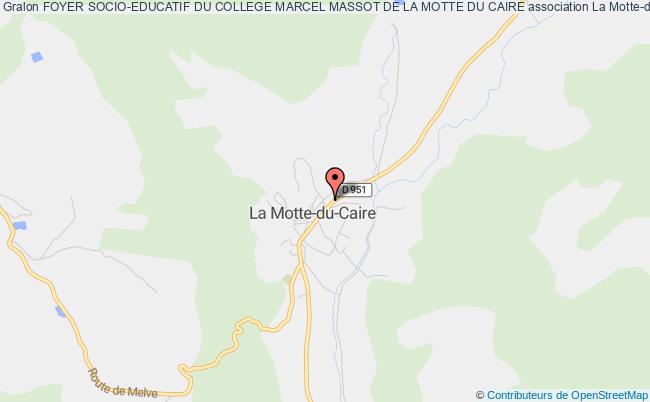 plan association Foyer Socio-educatif Du College Marcel Massot De La Motte Du Caire La    Motte-du-Caire