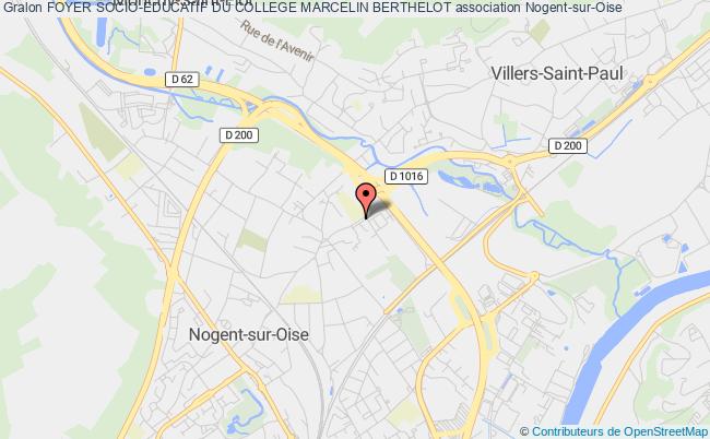 plan association Foyer Socio-educatif Du College Marcelin Berthelot Nogent-sur-Oise