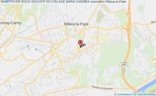 plan association Foyer Socio Educatif Du College Maria Casares Rillieux-la-Pape