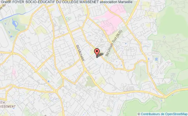 plan association Foyer Socio-educatif Du College Massenet Marseille
