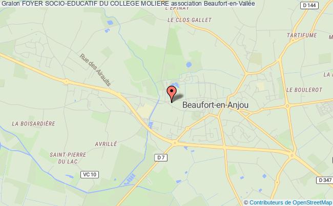 plan association Foyer Socio-educatif Du College Moliere Beaufort-en-Anjou