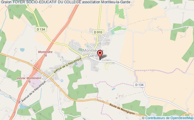 plan association Foyer Socio-educatif Du College Montlieu-la-Garde