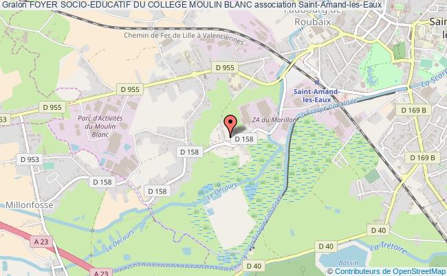 plan association Foyer Socio-educatif Du College Moulin Blanc Saint-Amand-les-Eaux