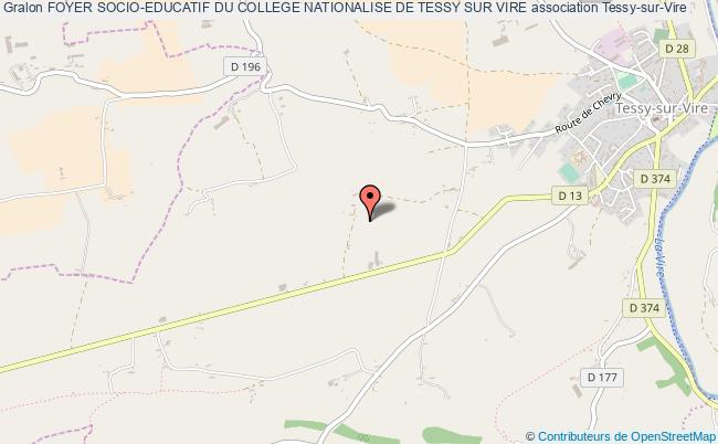 plan association Foyer Socio-educatif Du College Nationalise De Tessy Sur Vire Tessy-sur-Vire