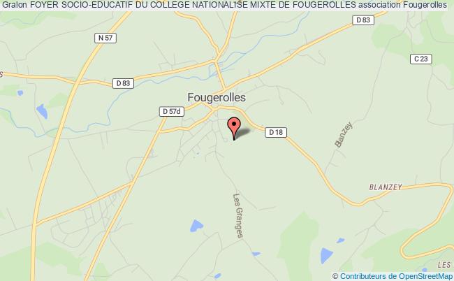 plan association Foyer Socio-educatif Du College Nationalise Mixte De Fougerolles Fougerolles