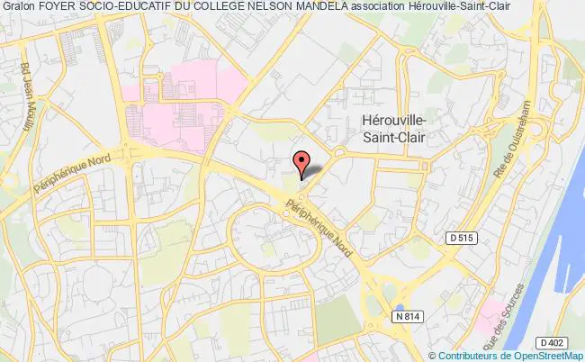 plan association Foyer Socio-educatif Du College Nelson Mandela Hérouville-Saint-Clair
