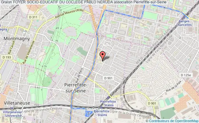 plan association Foyer Socio-educatif Du College Pablo Neruda Pierrefitte-sur-Seine