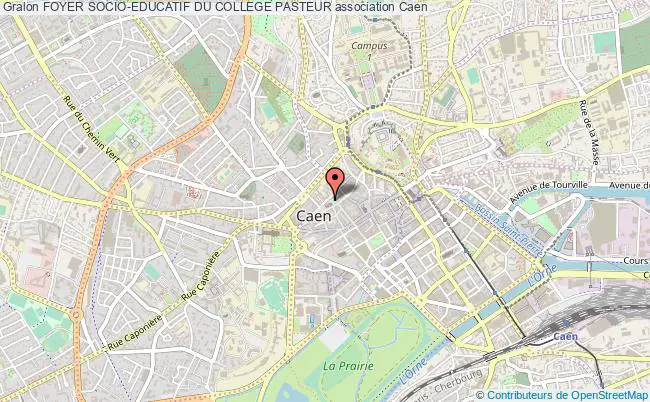 plan association Foyer Socio-educatif Du College Pasteur Caen