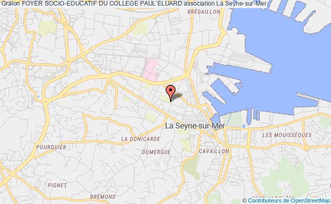 plan association Foyer Socio-educatif Du College Paul Eluard La Seyne-sur-Mer