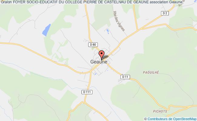 plan association Foyer Socio-educatif Du College Pierre De Castelnau De Geaune Geaune