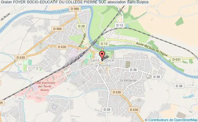 plan association Foyer Socio-educatif Du College Pierre Suc Saint-Sulpice