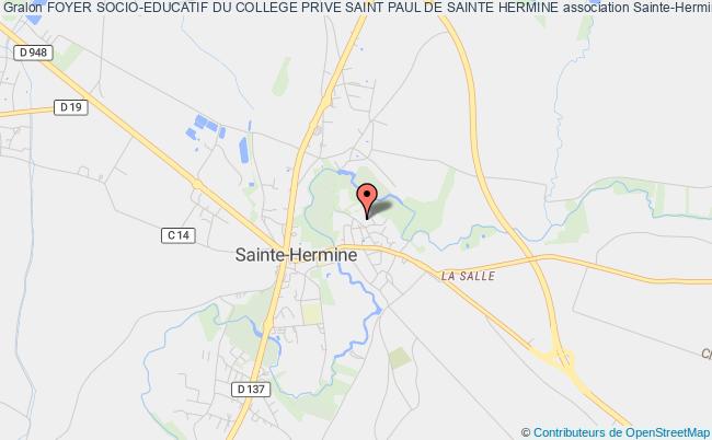 plan association Foyer Socio-educatif Du College Prive Saint Paul De Sainte Hermine Sainte-Hermine