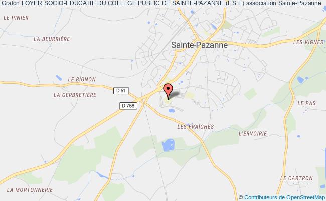 plan association Foyer Socio-educatif Du College Public De Sainte-pazanne (f.s.e) Sainte-Pazanne
