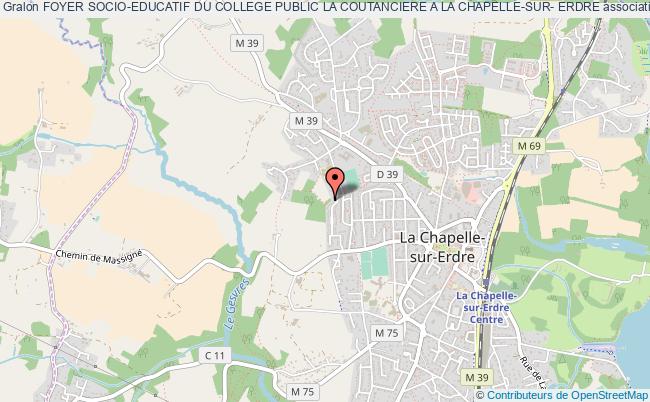 plan association Foyer Socio-educatif Du College Public La Coutanciere A La Chapelle-sur- Erdre La    Chapelle-sur-Erdre