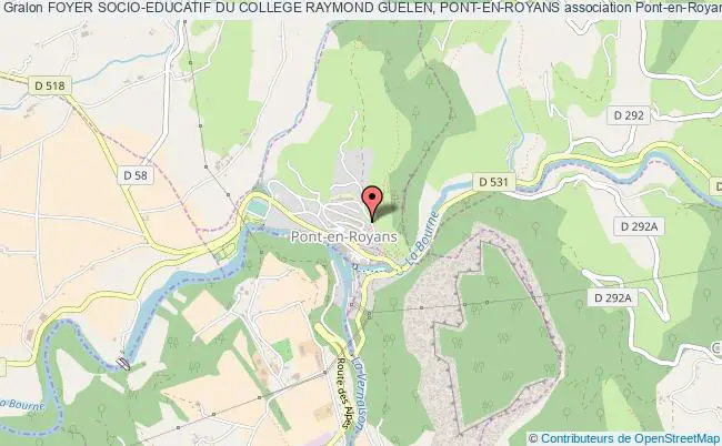 plan association Foyer Socio-educatif Du College Raymond Guelen, Pont-en-royans Pont-en-Royans