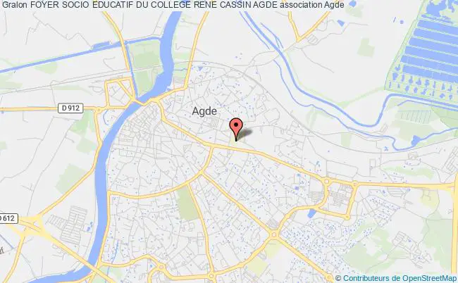 plan association Foyer Socio Educatif Du College Rene Cassin Agde Agde