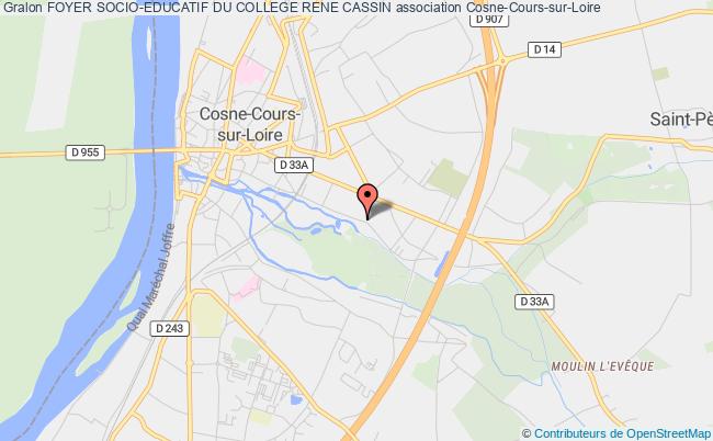 plan association Foyer Socio-educatif Du College Rene Cassin Cosne-Cours-sur-Loire