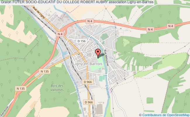 plan association Foyer Socio-educatif Du College Robert Aubry Ligny-en-Barrois
