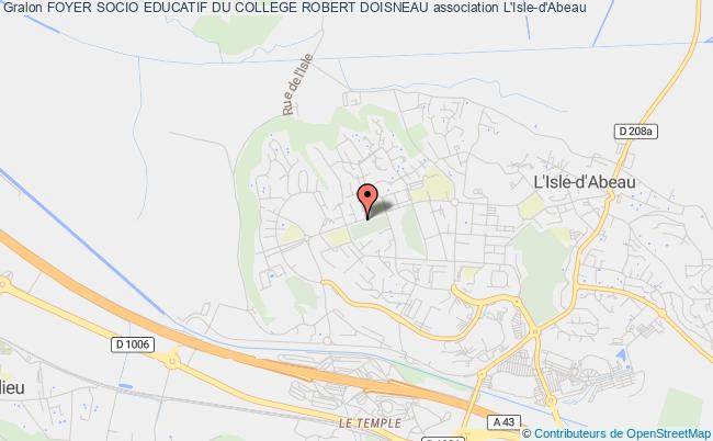 plan association Foyer Socio Educatif Du College Robert Doisneau L'Isle-d'Abeau