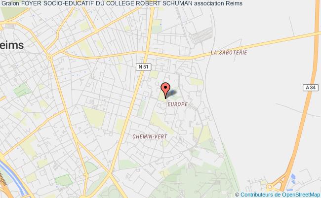 plan association Foyer Socio-educatif Du College Robert Schuman Reims