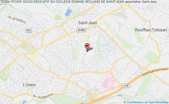 plan association Foyer Socio-educatif Du College Romain Rolland De Saint-jean Saint-Jean