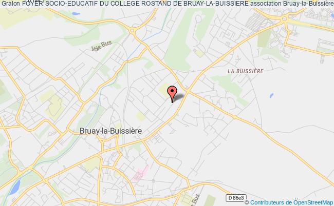 plan association Foyer Socio-educatif Du College Rostand De Bruay-la-buissiere Bruay-la-Buissière