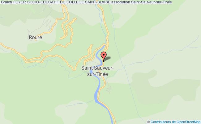plan association Foyer Socio-educatif Du College Saint-blaise Saint-Sauveur-sur-Tinée