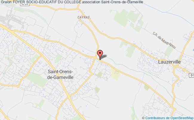 plan association Foyer Socio-educatif Du College Saint-Orens-de-Gameville