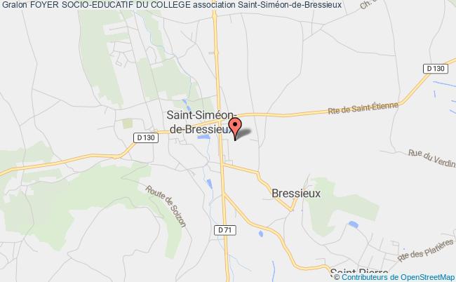 plan association Foyer Socio-educatif Du College Saint-Siméon-de-Bressieux