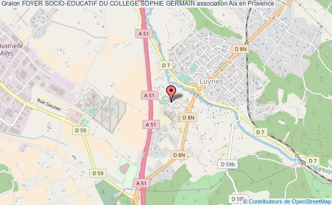 plan association Foyer Socio-educatif Du College Sophie Germain Aix-en-Provence