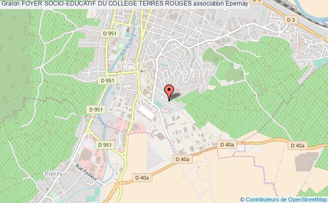 plan association Foyer Socio-educatif Du College Terres Rouges Épernay