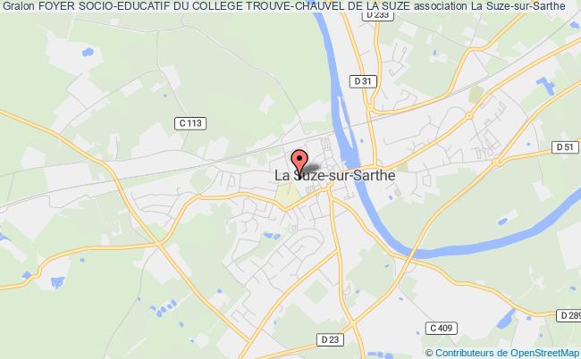 plan association Foyer Socio-educatif Du College Trouve-chauvel De La Suze La    Suze-sur-Sarthe