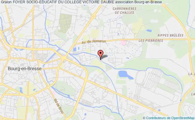plan association Foyer Socio-educatif Du College Victoire Daubie Bourg-en-Bresse