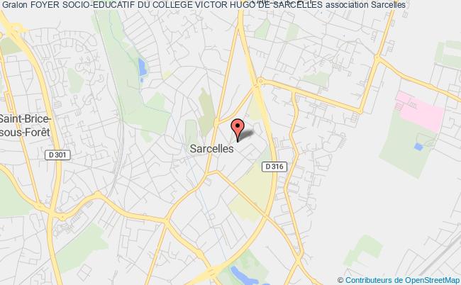 plan association Foyer Socio-educatif Du College Victor Hugo De Sarcelles Sarcelles