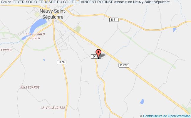 plan association Foyer Socio-educatif Du College Vincent Rotinat. Neuvy-Saint-Sépulchre