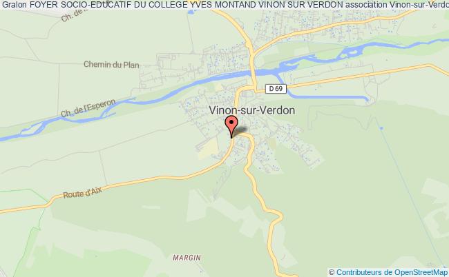 plan association Foyer Socio-educatif Du College Yves Montand Vinon Sur Verdon Vinon-sur-Verdon