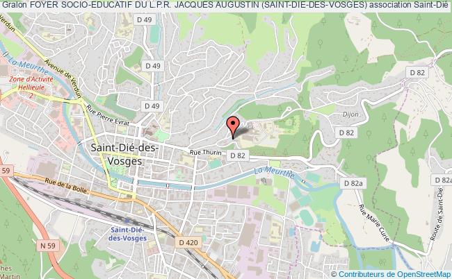 plan association Foyer Socio-educatif Du L.p.r. Jacques Augustin (saint-die-des-vosges) Saint-Dié-des-Vosges