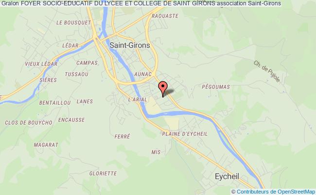 plan association Foyer Socio-educatif Du Lycee Et College De Saint Girons Saint-Girons
