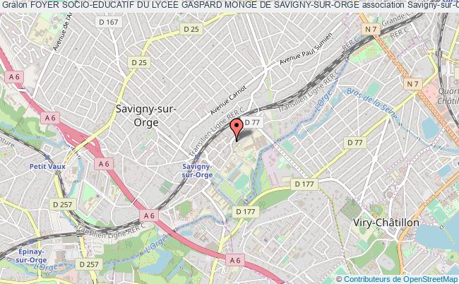 plan association Foyer Socio-educatif Du Lycee Gaspard Monge De Savigny-sur-orge Savigny-sur-Orge