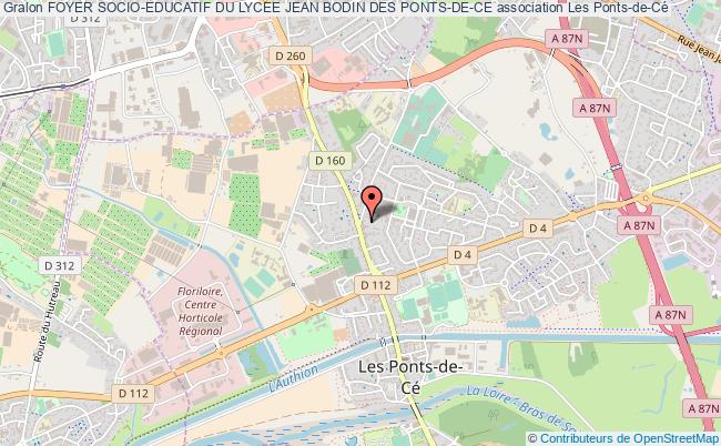 plan association Foyer Socio-educatif Du Lycee Jean Bodin Des Ponts-de-ce Les   Ponts-de-Cé